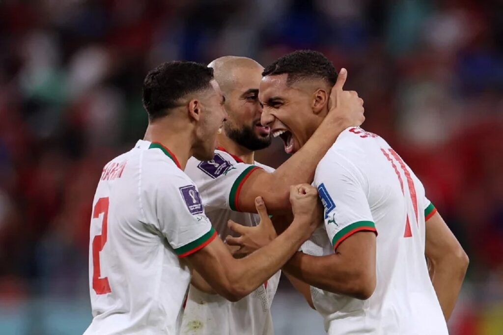 Radość piłkarzy Maroka