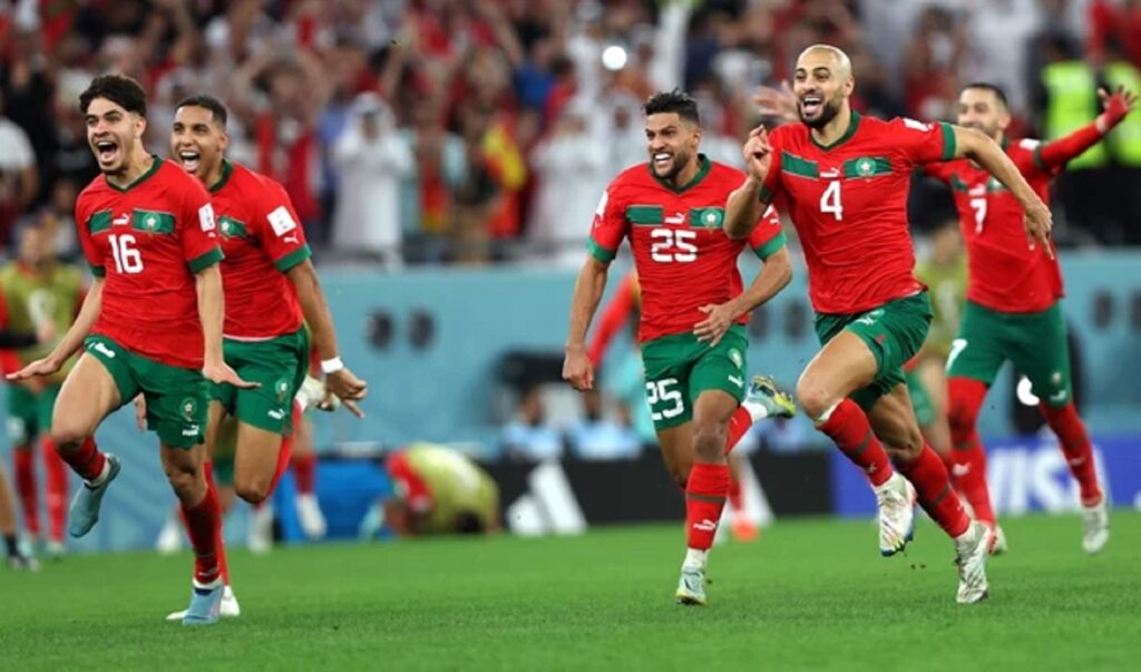 Radość piłkarzy Maroko