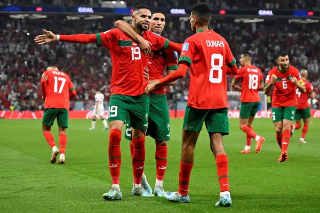 Radość piłkarzy Maroka